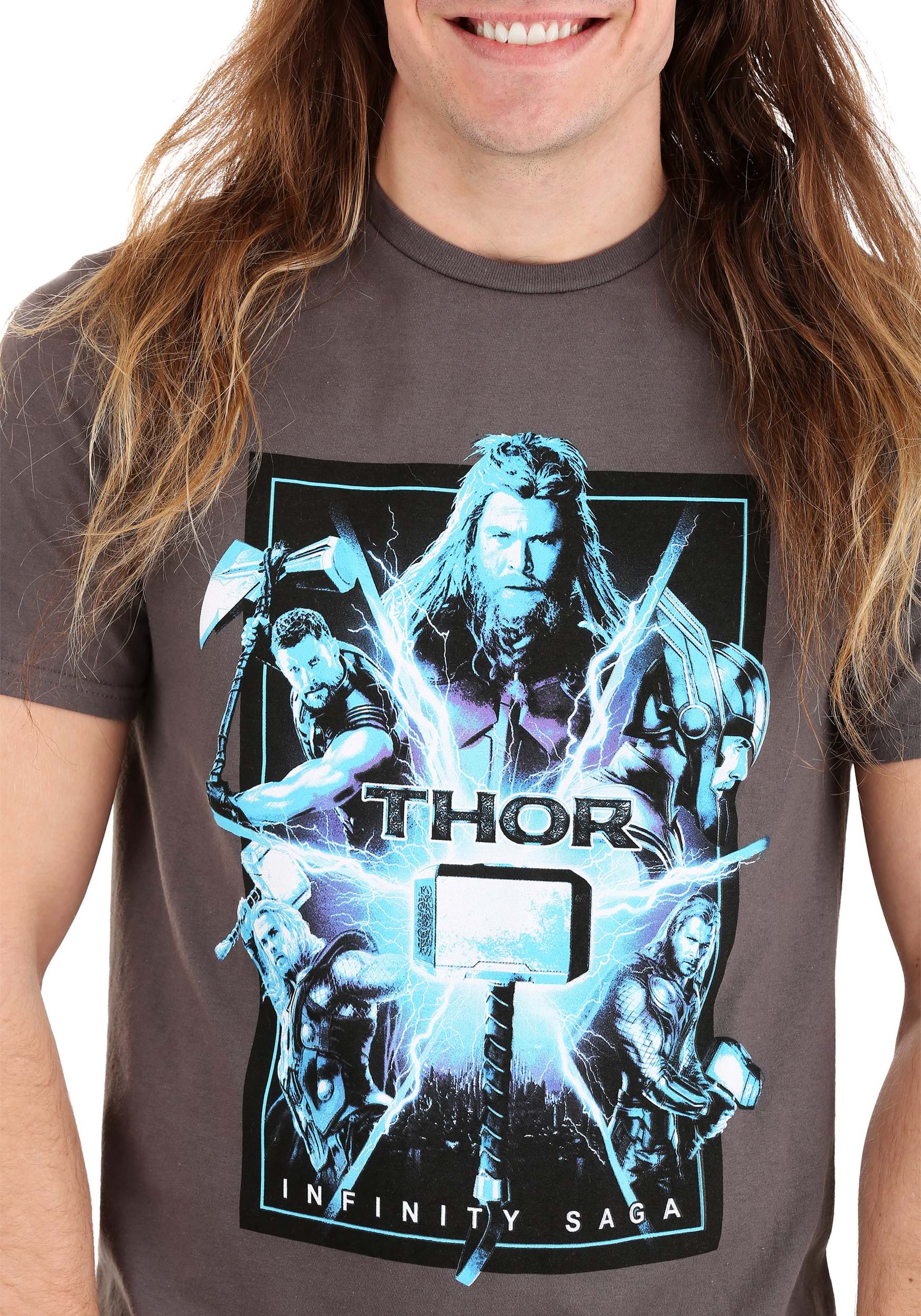 Marvel Saga Thor Charcoal Shirt , Thor Apparel