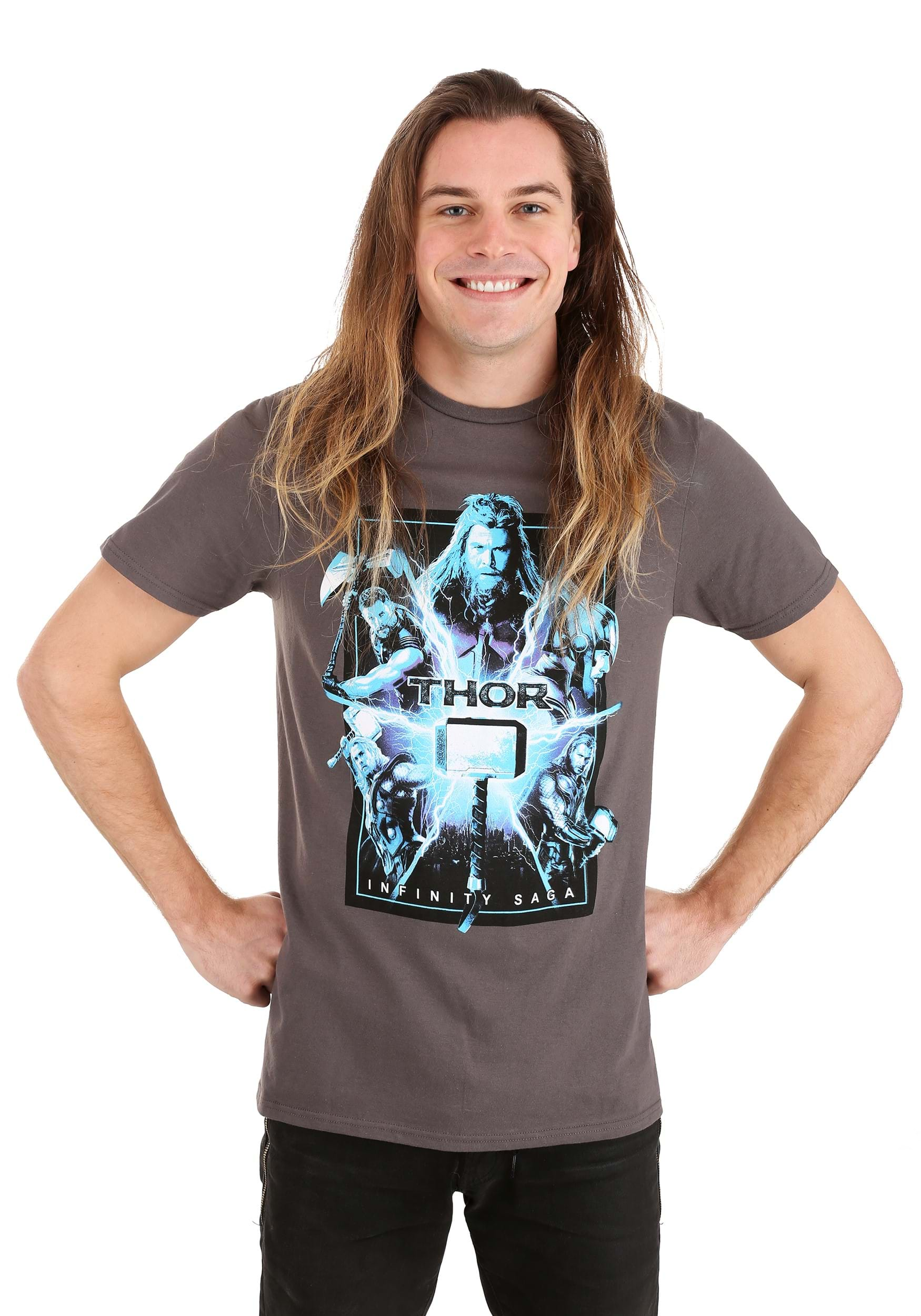 Marvel Saga Thor Charcoal Shirt , Thor Apparel