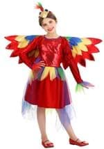 Girls Tropical Parrot Dress Costume Alt 1