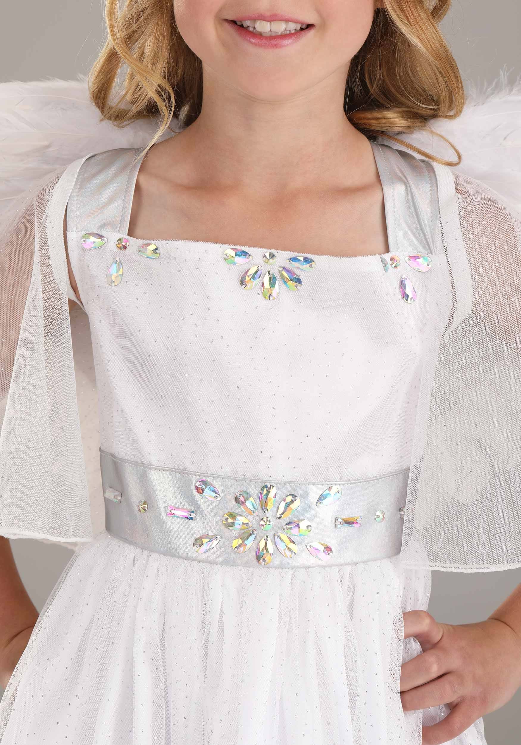 Shimmering Girl's Angel Costume