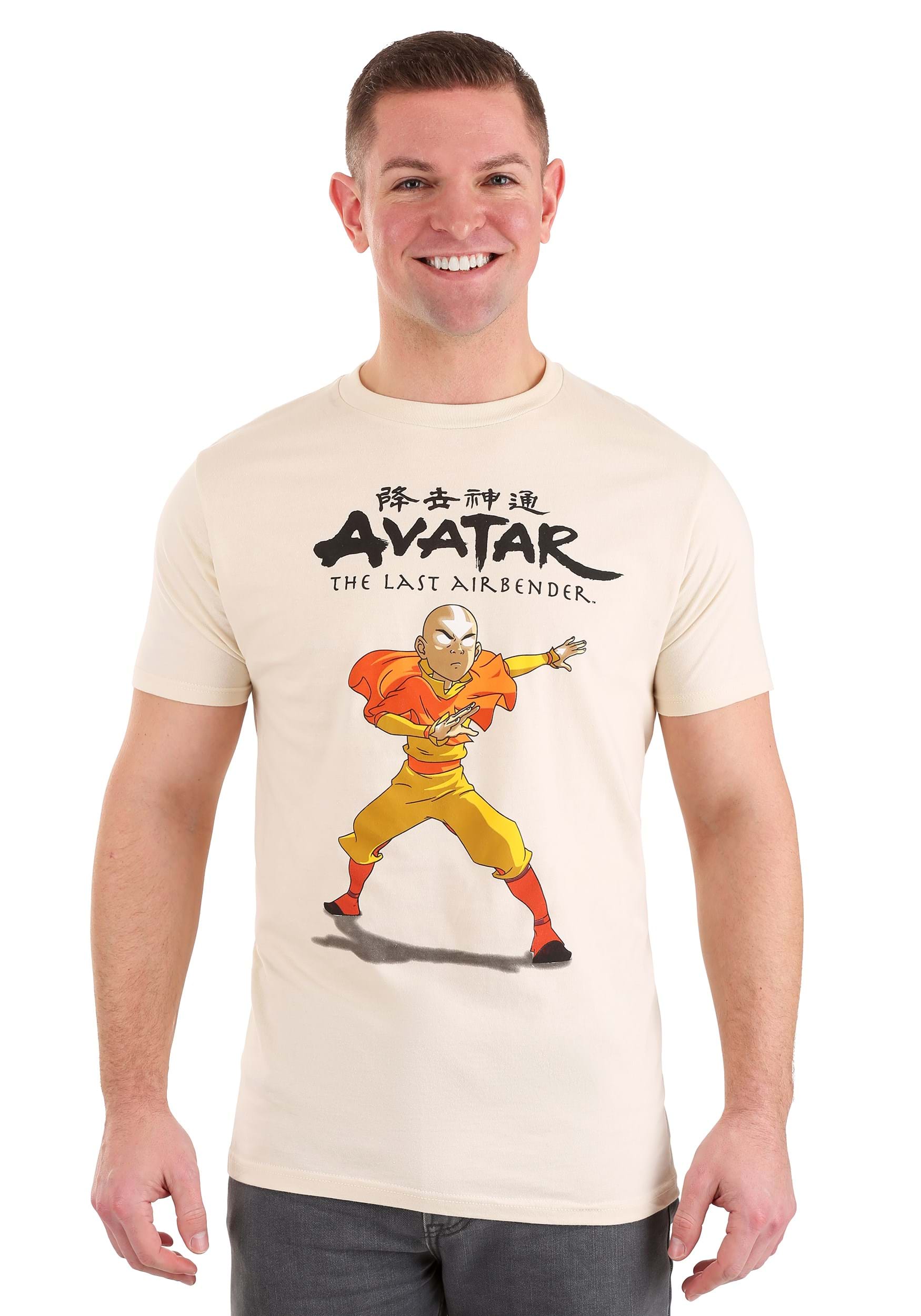 Avatar: The Last Airbender State Aang Men's T-Shirt , Adult Apparel