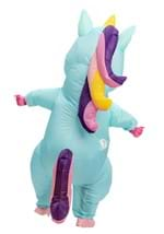 Inflatable Child Blue Unicorn Costume Alt 1