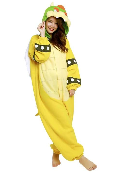 Super Mario Brothers Adult Bowser Kigurumi Costume