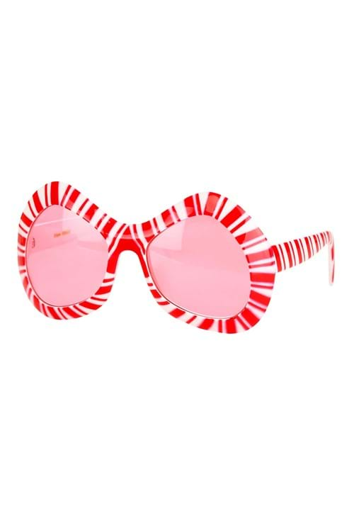 Mod Candy Cane Costume Glasses