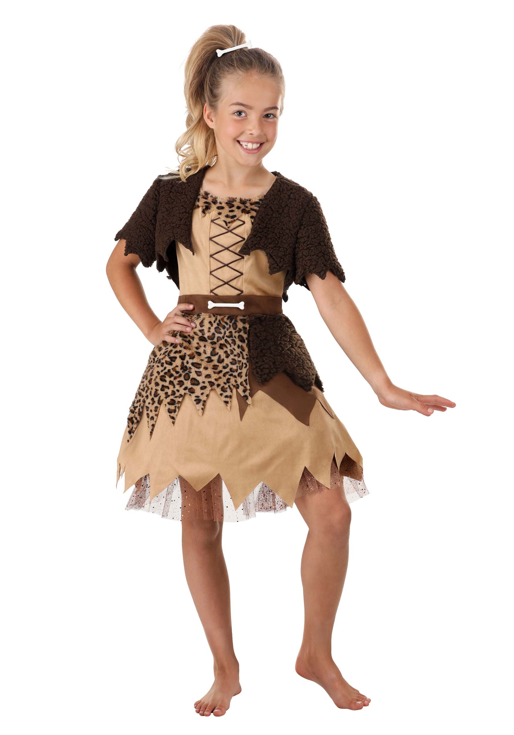 Cavegirl Dress Costume For Kids , Caveman Costumes