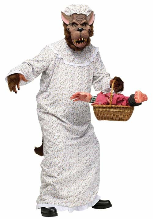 Child Big Bad Granny Wolf Costume