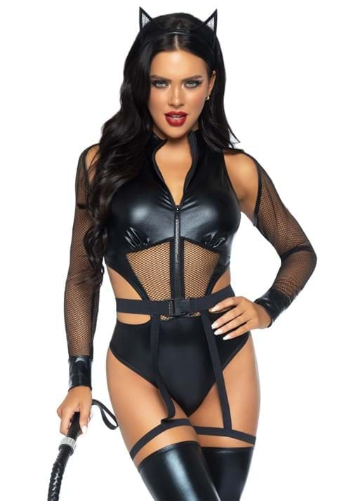 Women's Sexy Criminal Kitty Costume