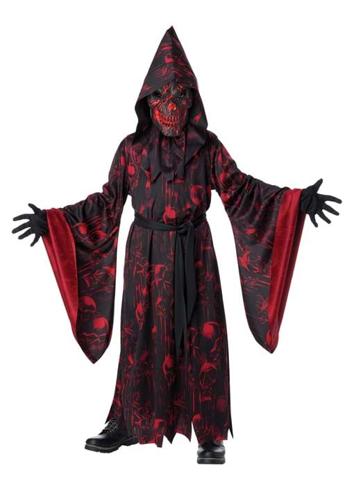 Fire & Brimstone Cult Boy's Costume w/ Light Up Mask