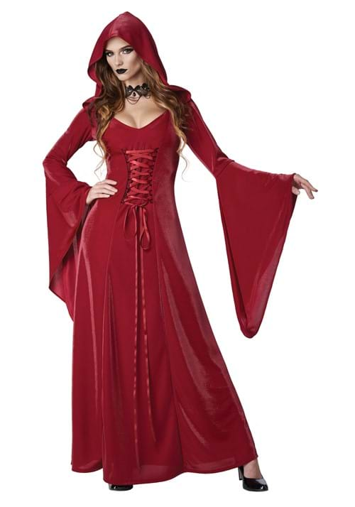 Women's Crimson Robe Adult Costume