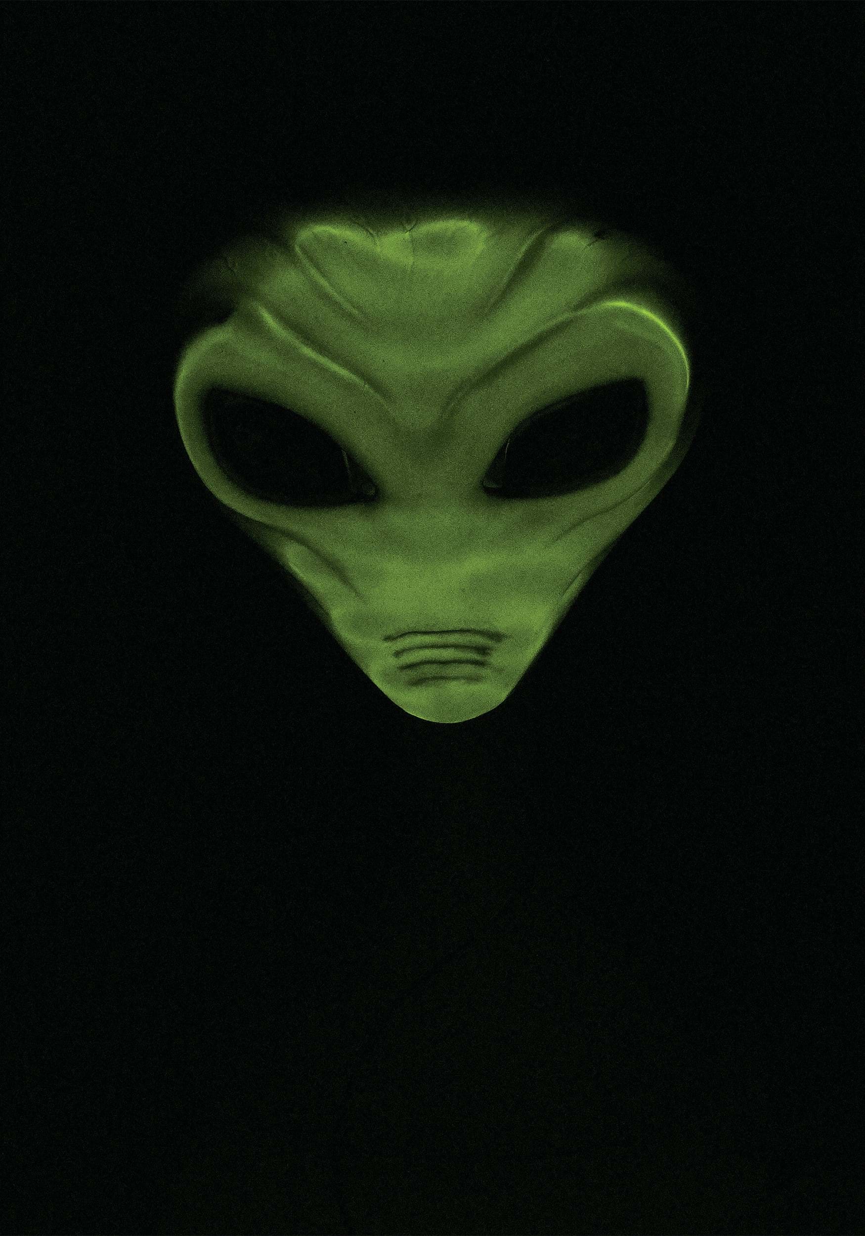 Light Up Green Alien Adult Mask