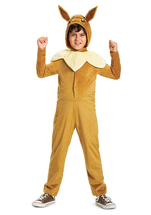 Pokemon Eevee Hooded Jumpsuit Classic Kids Costume