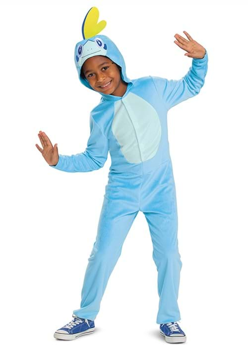 Kids Pokemon Sobble Hooded Jumpsuit Classic Costume