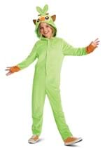 Pokemon Grookey Hooded Jumpsuit Kids Classic Costume Alt 1