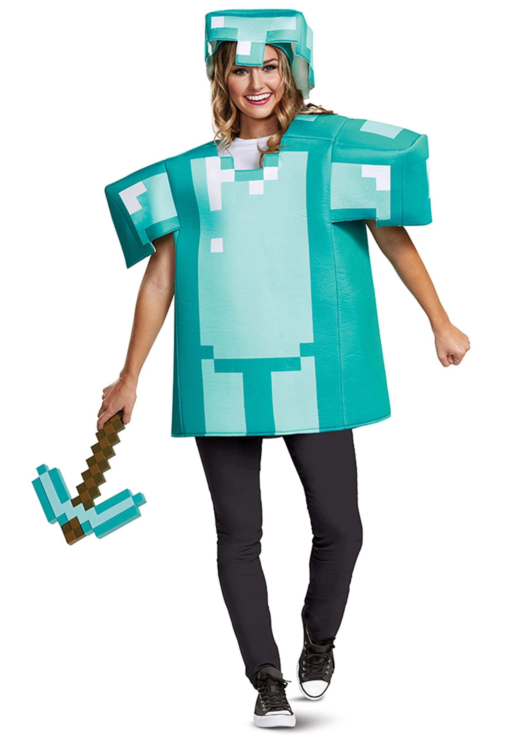 Classic Minecraft Armor Costume For Adults