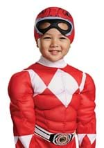 Toddler Power Rangers Red Ranger Muscle Costume Alt 1