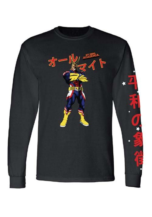 My Hero Academia Mens All Might Long Sleeve Shirt