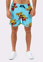 Pac-Man Mens Waka Waka Swimsuit and Shirt Alt 3