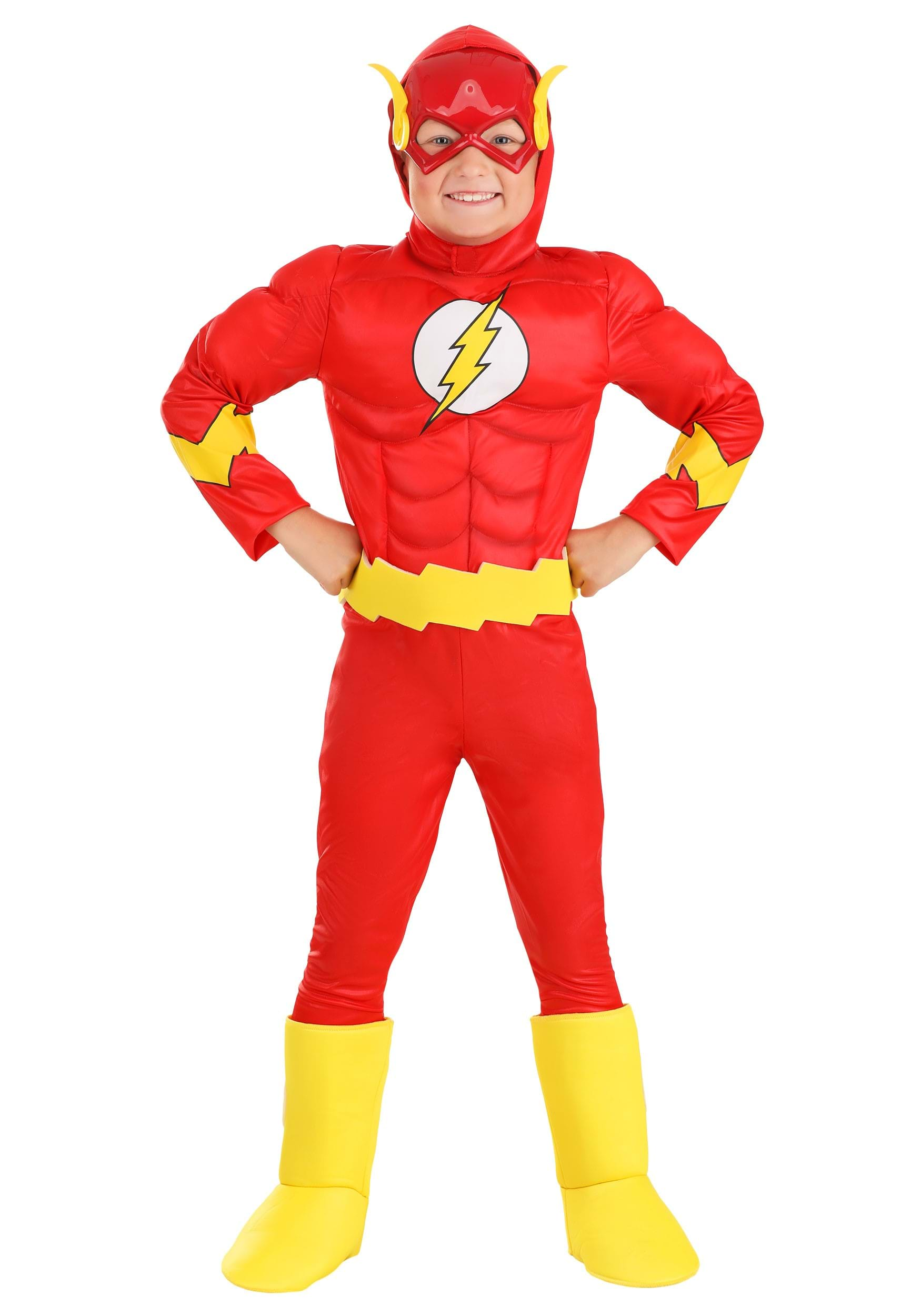 Classic Deluxe Flash Costume For Kids , Superhero Costumes