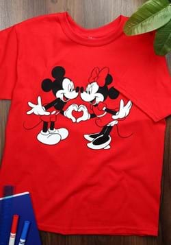 Youth Minnie and Mickey Mouse Heart T-Shirt
