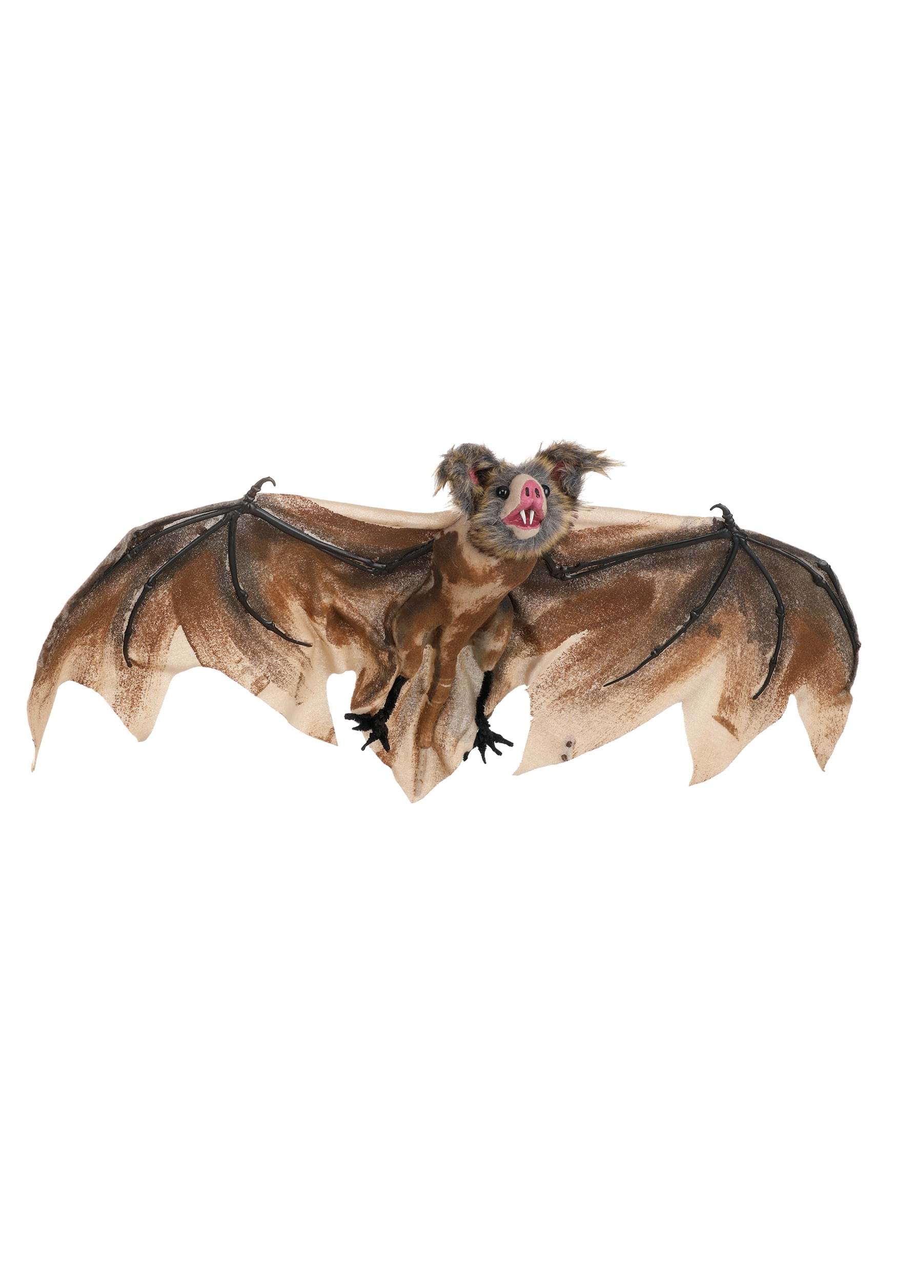 Brown Hanging Bat Halloween Prop , Animal Decorations