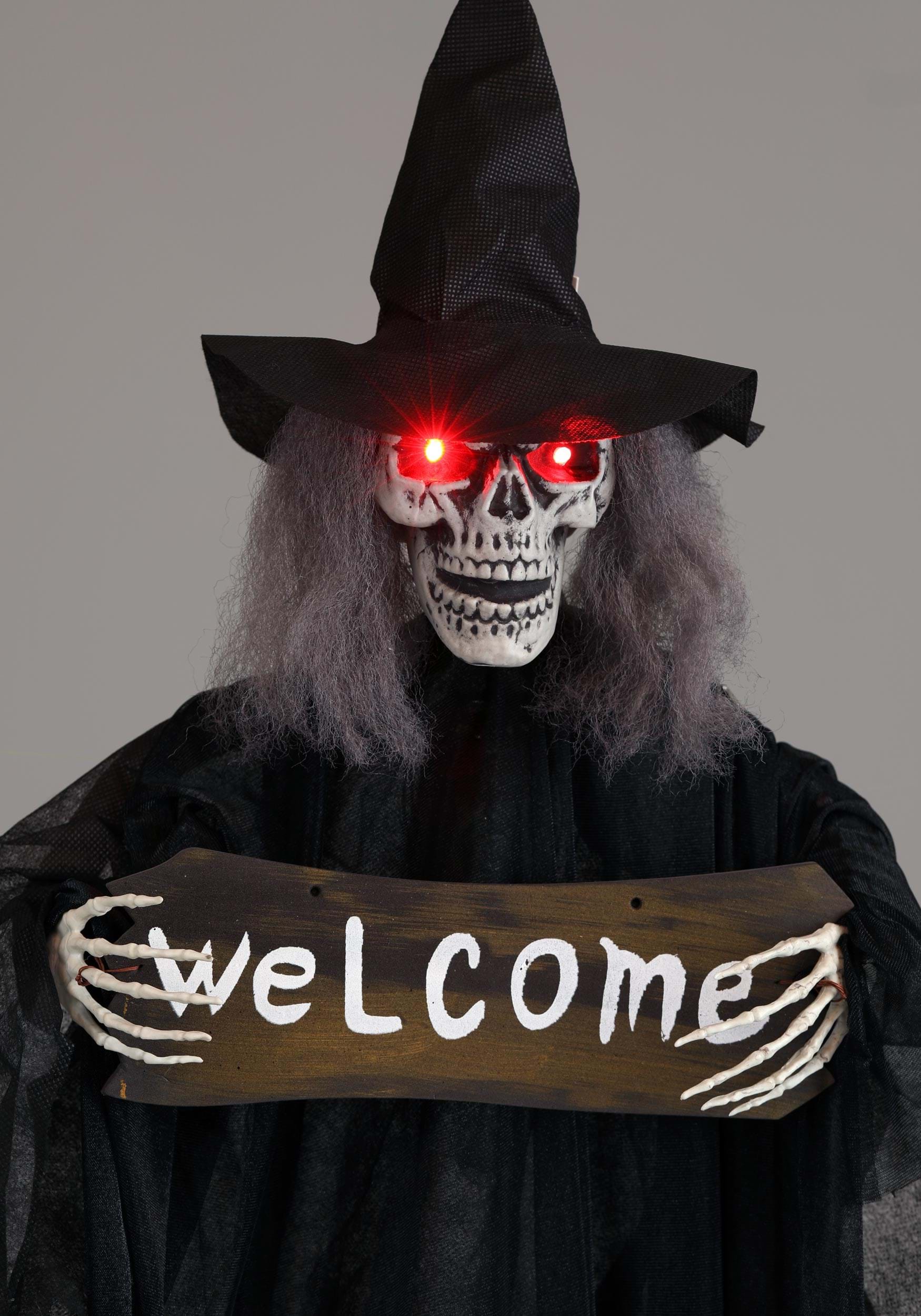 Welcome Hanging Witch Decoration