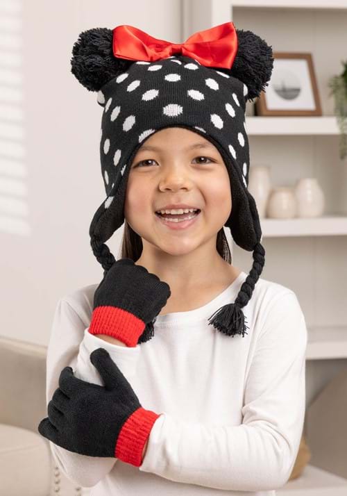 Minnie Mouse Kids Peruvian Hat and Glove Set