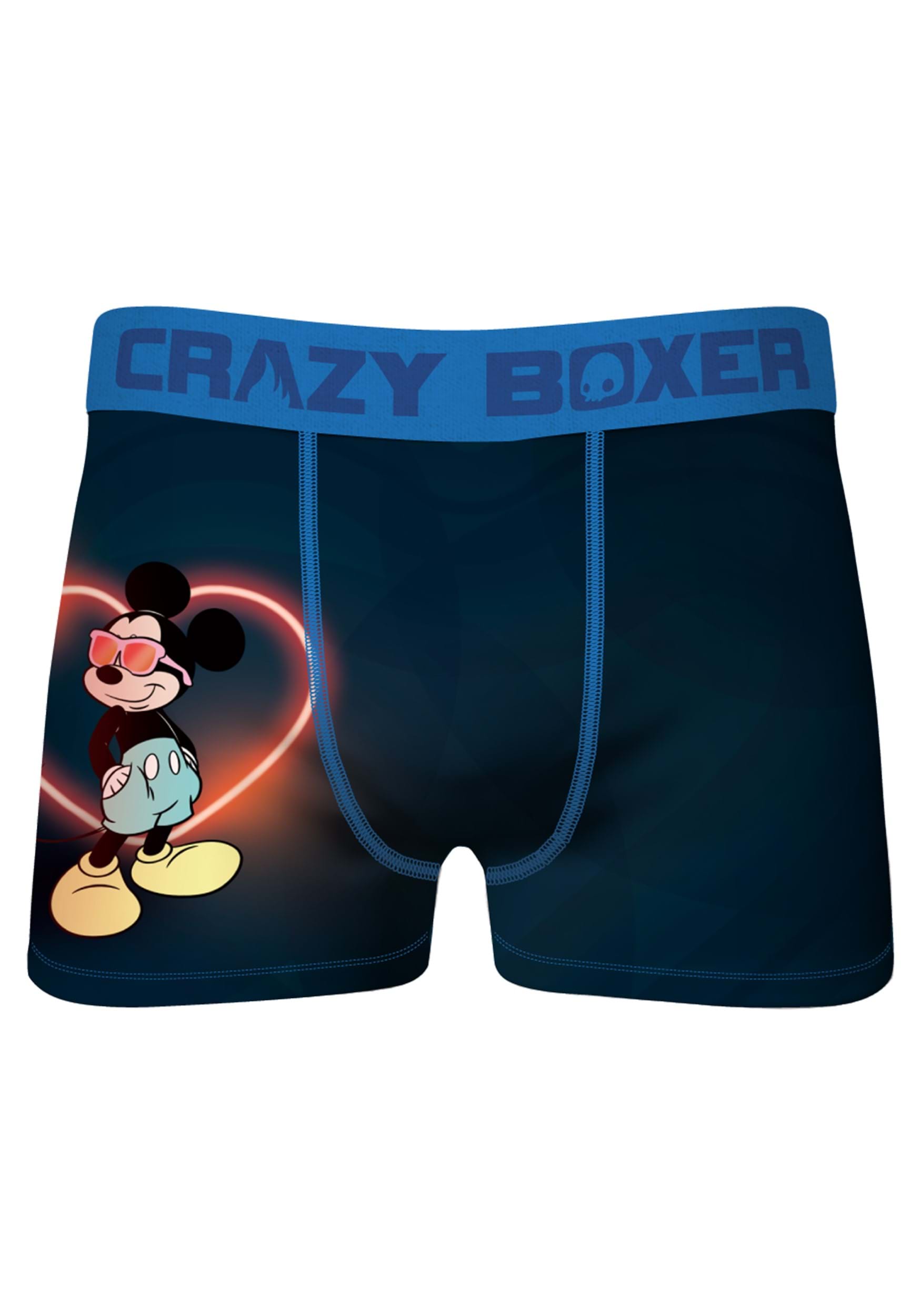 Crazy Boxers Men's Disney Neon Love Boxer Briefs