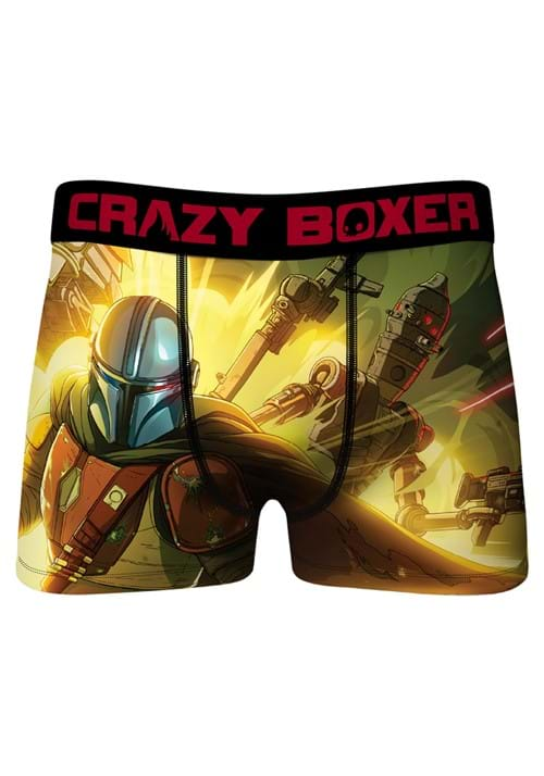 Crazy Boxers Mens Mandalorian Fight Boxer Briefs