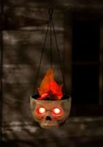 Flaming Skull Sconce Halloween Decoration Alt 1