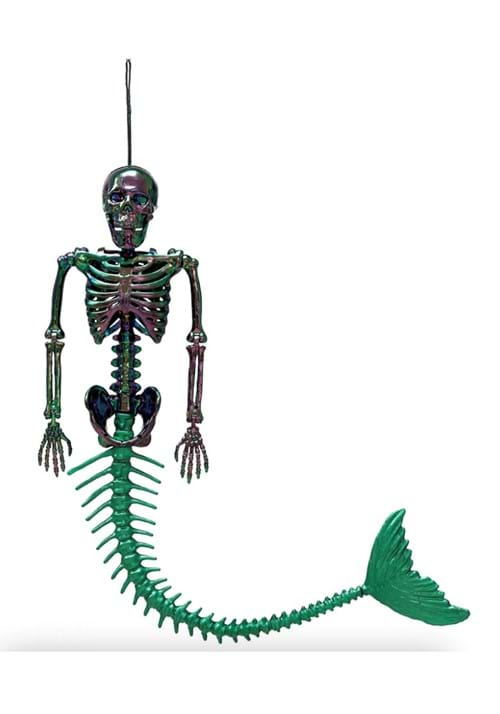 21 Inch Oil Slick Skeleton Mermaid