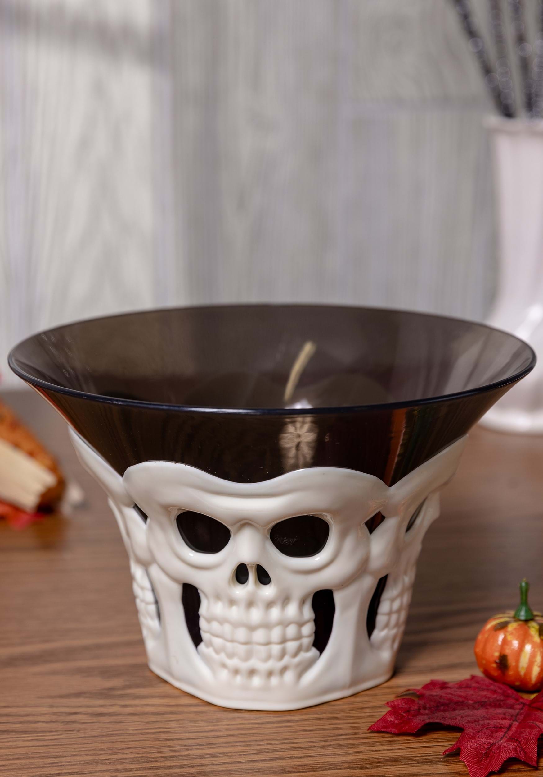 4.5 Inch Skull Candy Dish Decoration , Halloween Decor