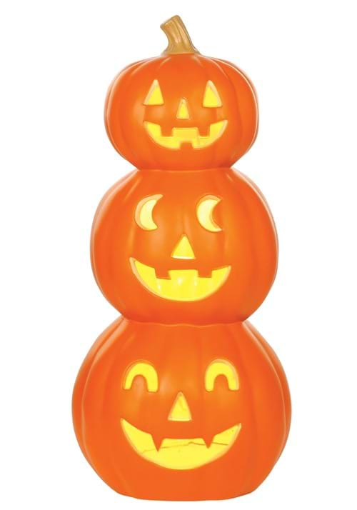 20 Inch Light Up Pumpkin Stack Decoration