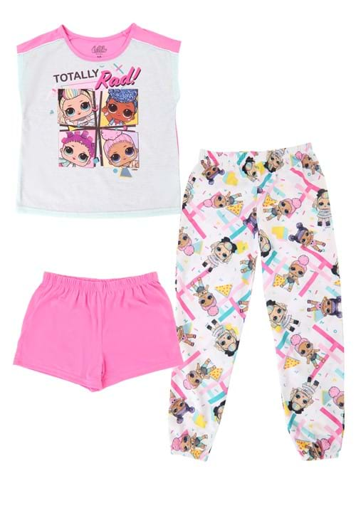 3 Piece Girls LOL Surprise Totally Rad Sleep Set