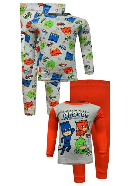 4 Pc Toddler Boys PJ Masks Rescues Sleep Set