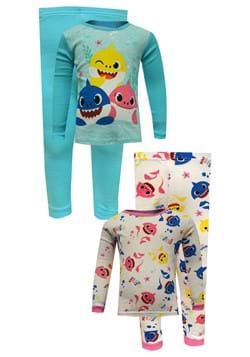 4Pc Toddler Wink and Smile Baby Shark Sleep Set 
