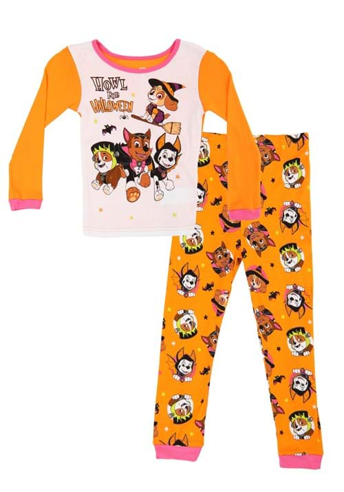 Girls Paw Patrol Howl for Halloween Toddler Pajamas