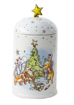 Disney Winnie the Pooh and Friends Christmas Cookie Jar