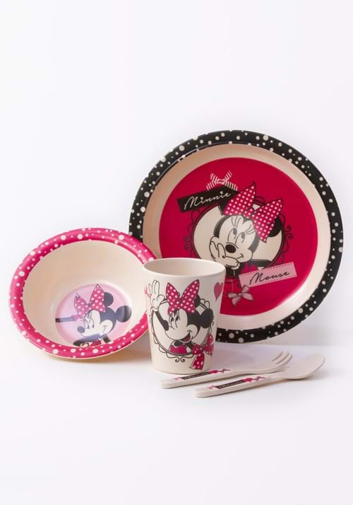 Disney Bow Minnie 5PC Bamboo Set