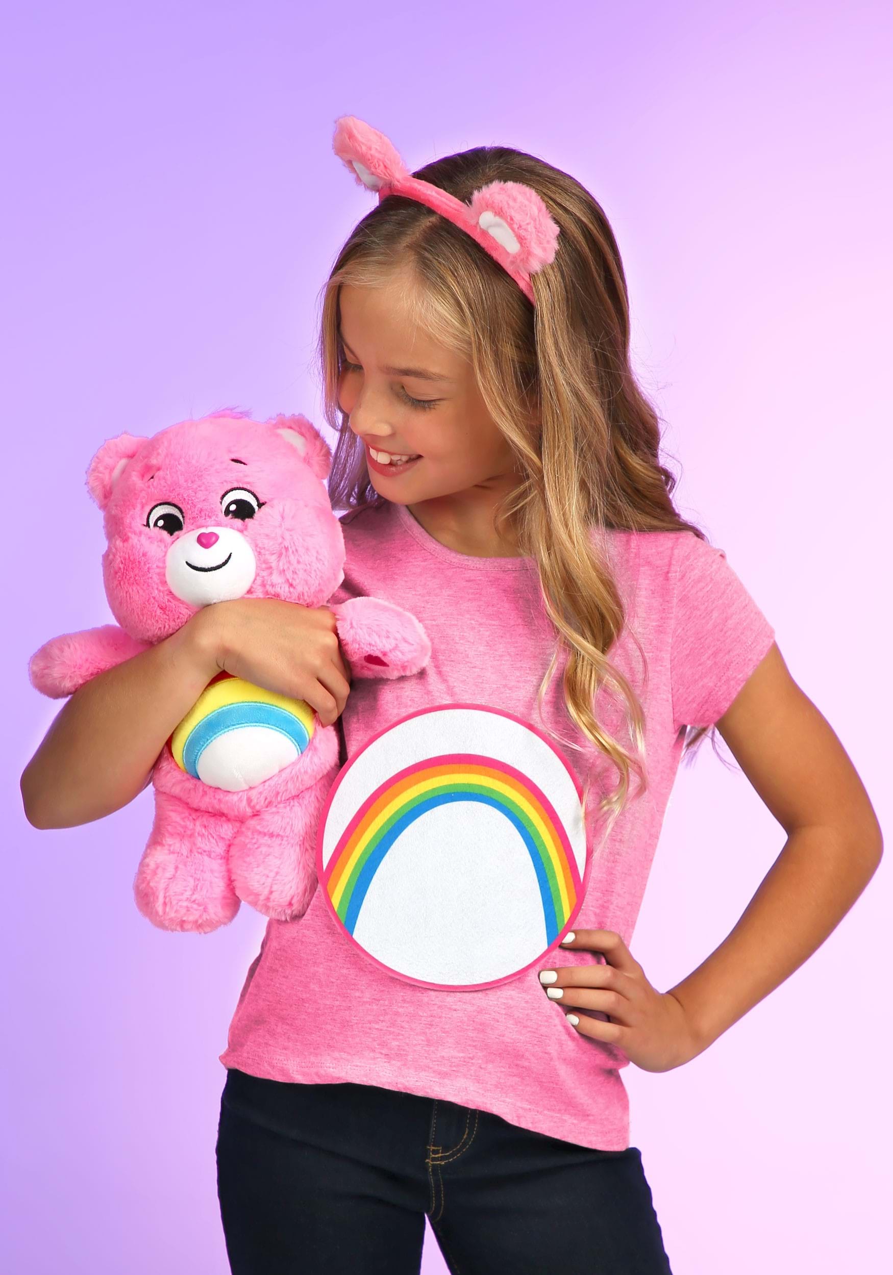 Pink Soft Huggable Material! Care Bears Care Bears 14" Plush Cheer Bear NEW 