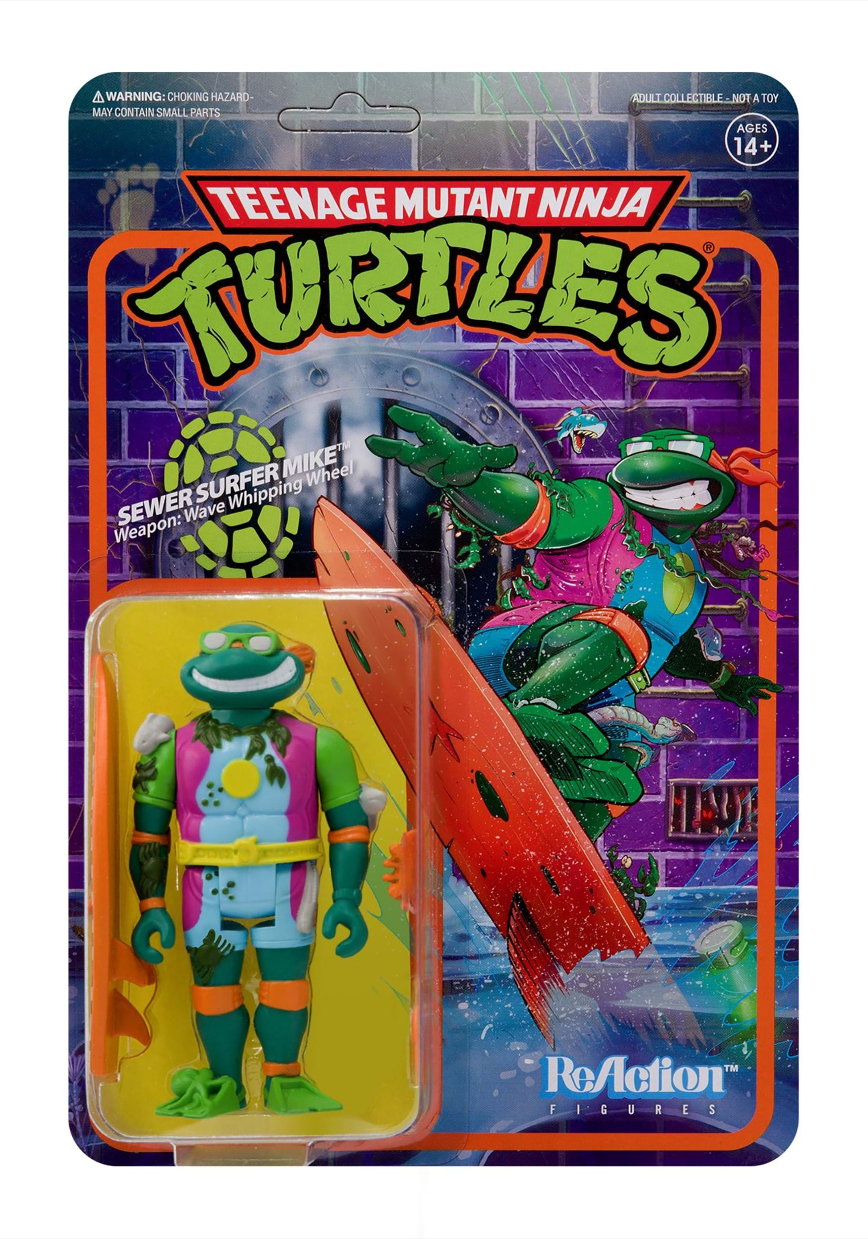 teenage mutant ninja turtles mike the sewer surfer figure