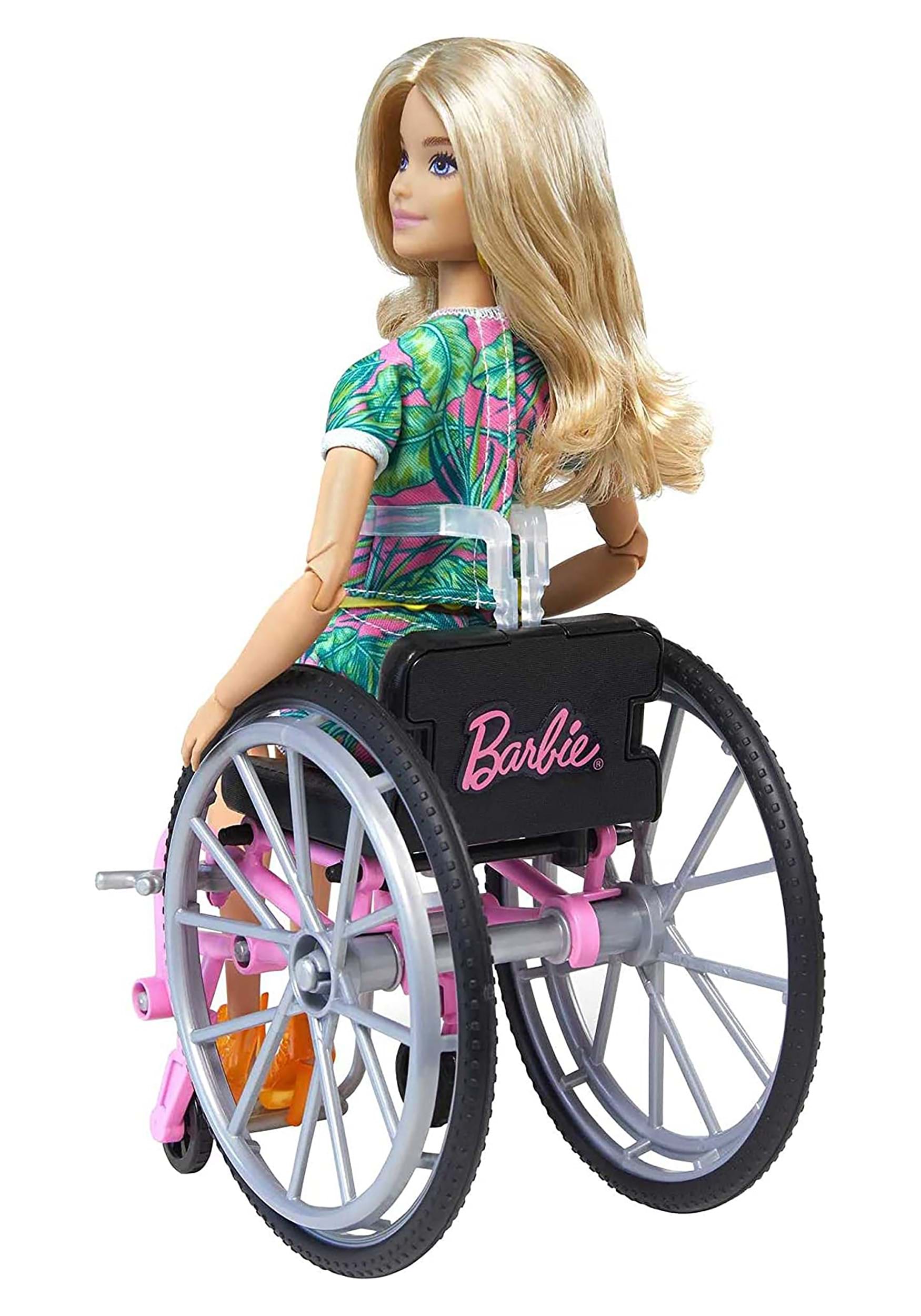 Blonde Barbie Fashionistas Doll With Wheelchair