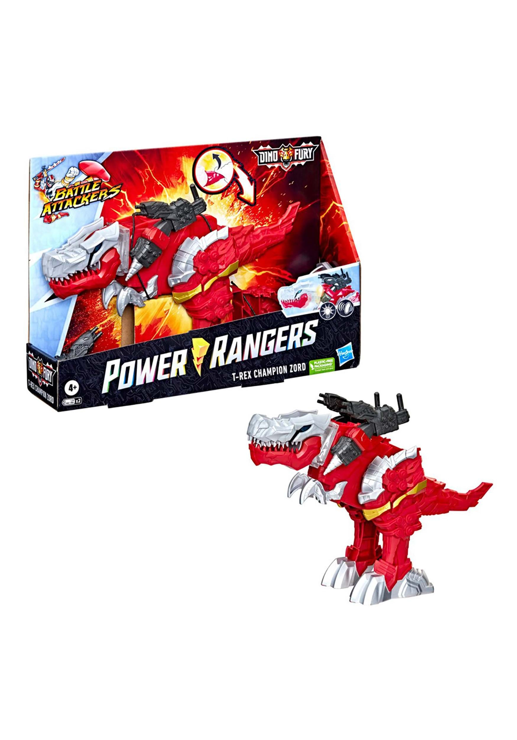 Battle Attackers Red Fury Power Rangers Dino Fury