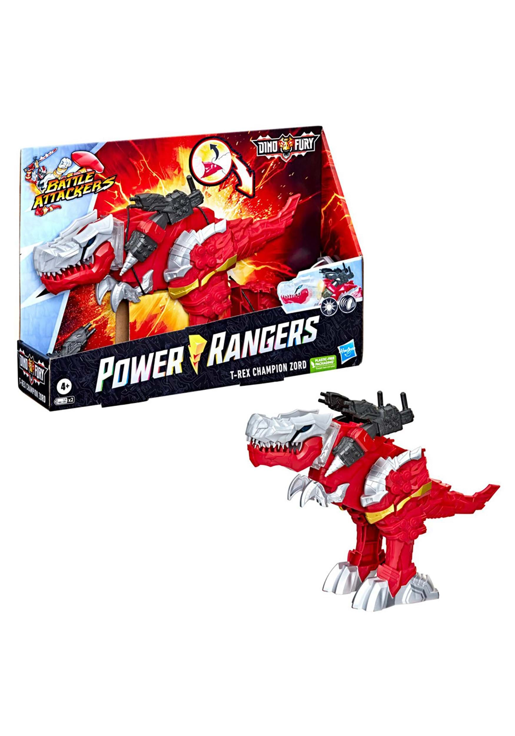 Battle Attackers Red Fury Power Rangers Dino Fury