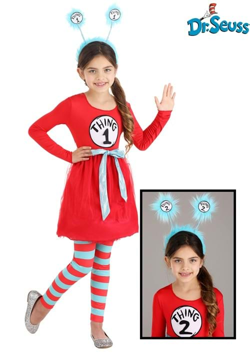 Dr. Seuss Thing 1 2 Girls Costume