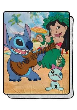 Lilo & Stitch Tropical Mix 40"x50" Sherpa Blanket