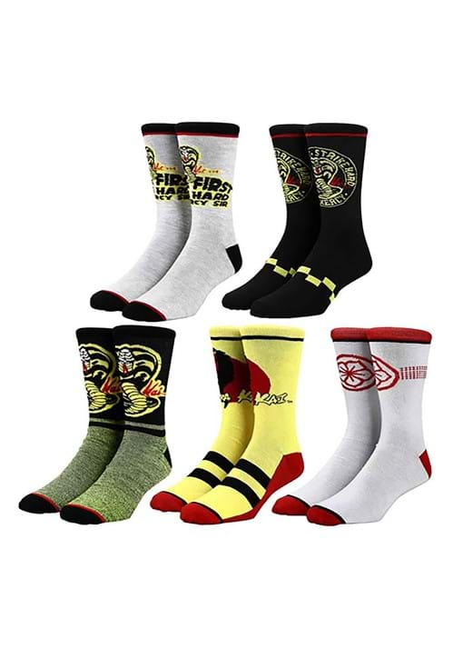 Cobra Kai 5 Pack of Crew Socks