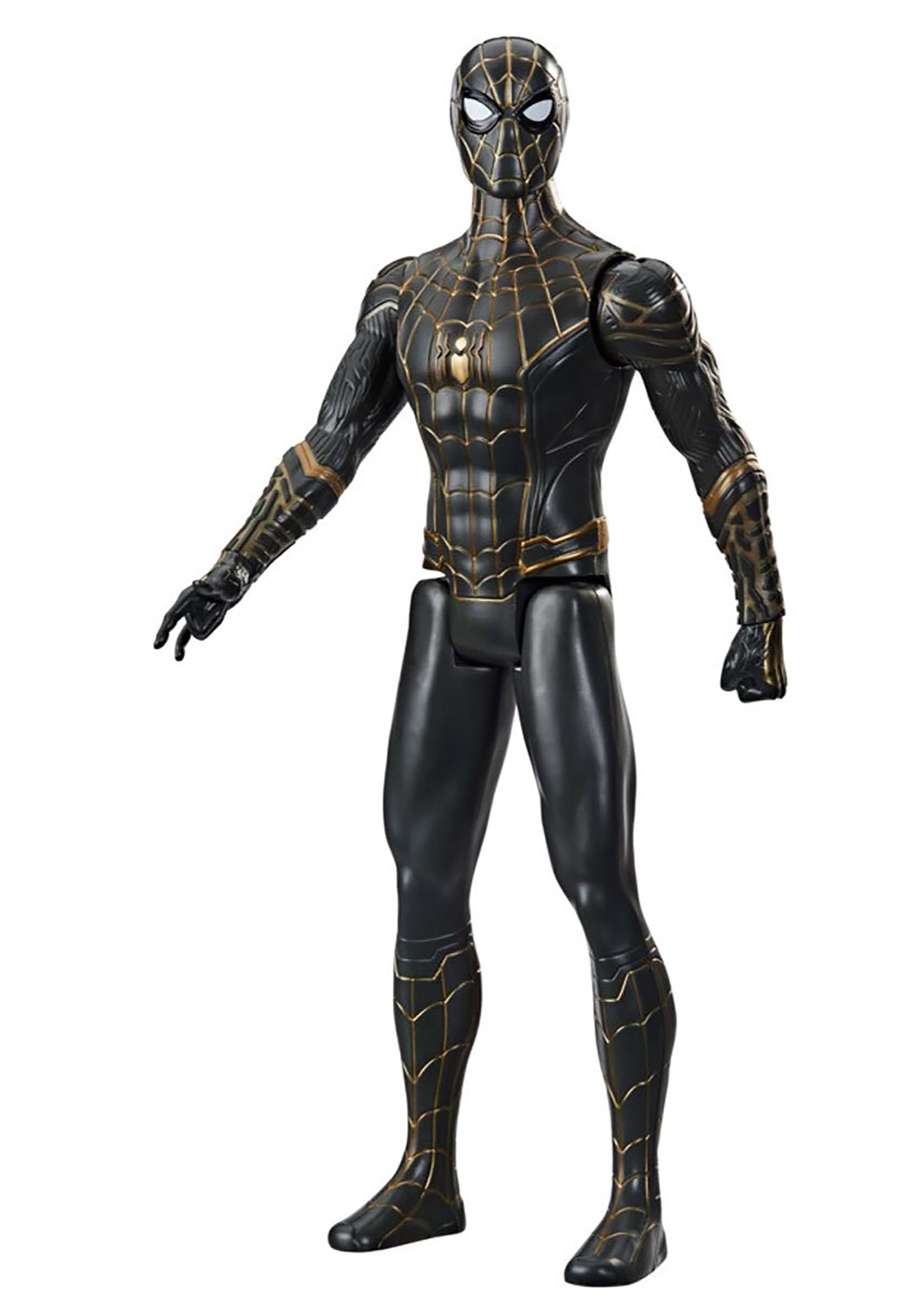 12 Inch Spider-Man Titan Hero Series Black And Gold Suit Figure