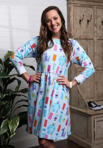 Pixar Monsters Inc Sweatshirt Dress