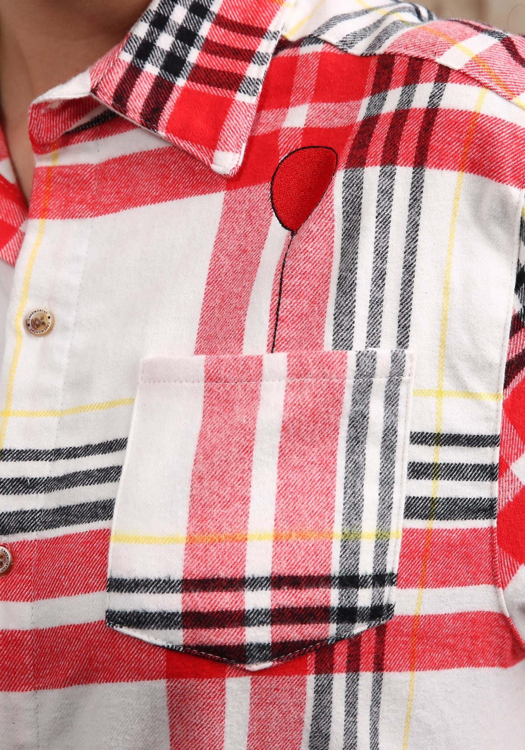 Unisex It Red And White Flannel
