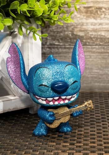 Funko Lilo & Stitch Stitch with Ukulele Diamond Glitter Pop!